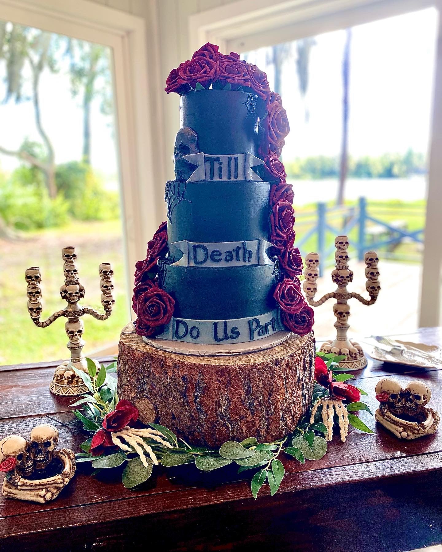 Halloween Wedding Cake