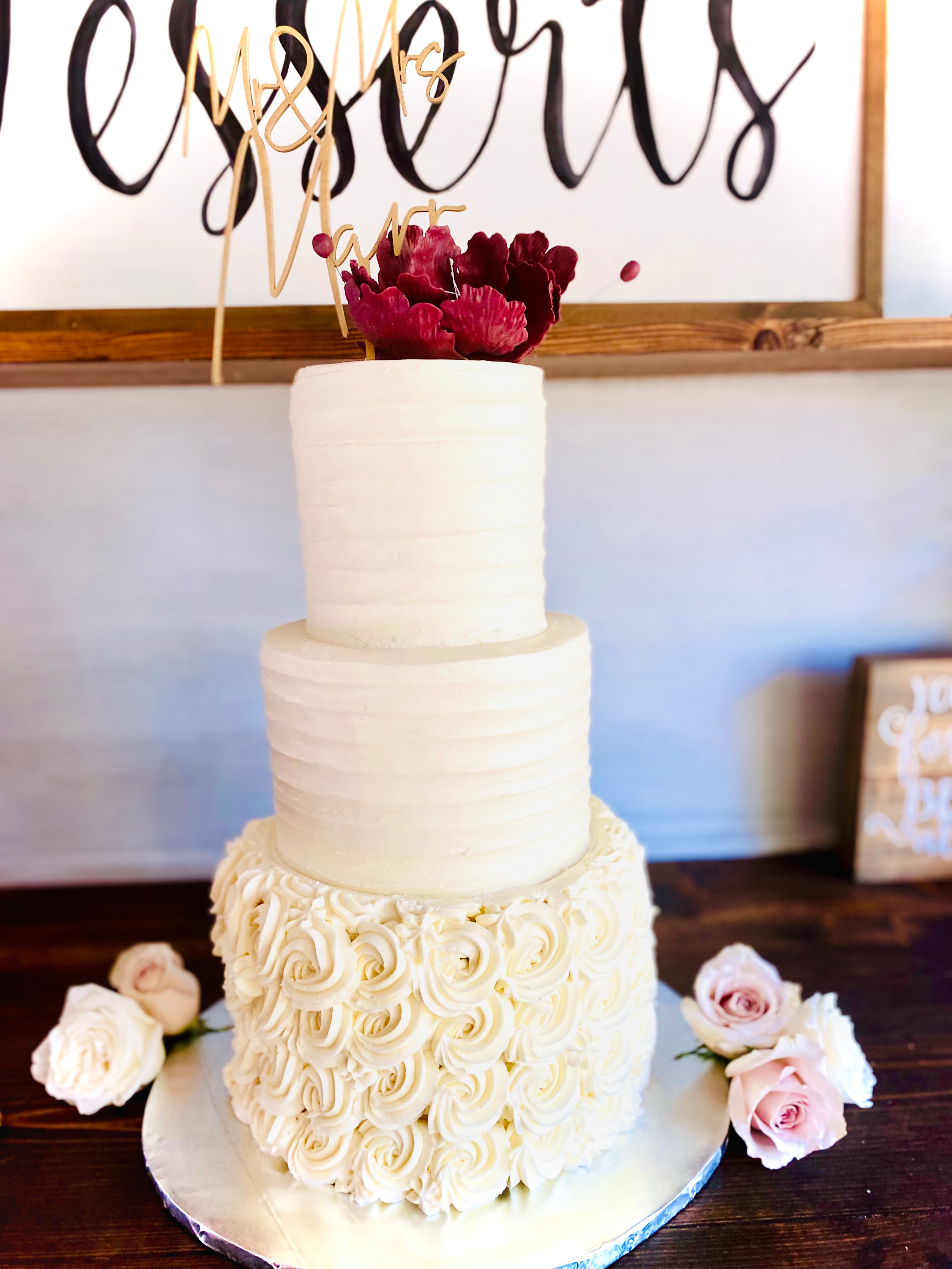 Textured Wedding Cake