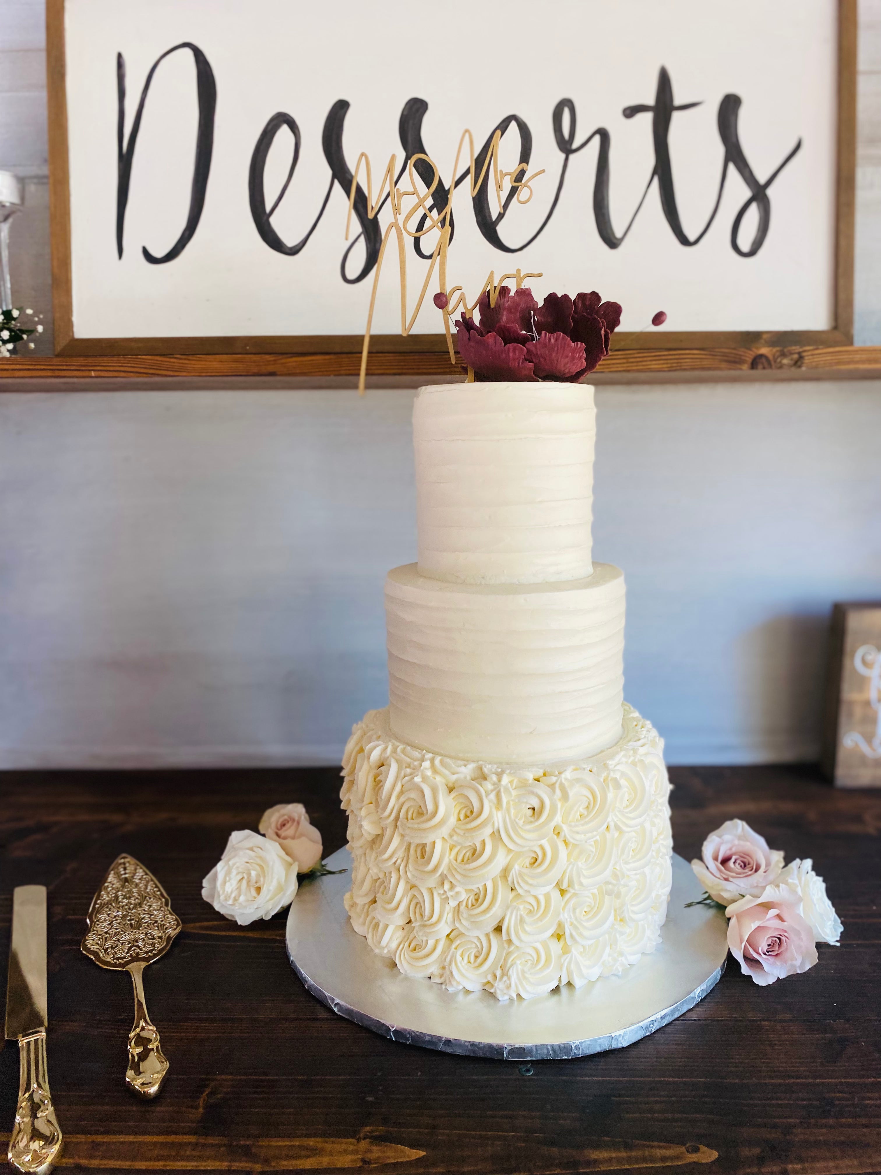 Textured Wedding Cake